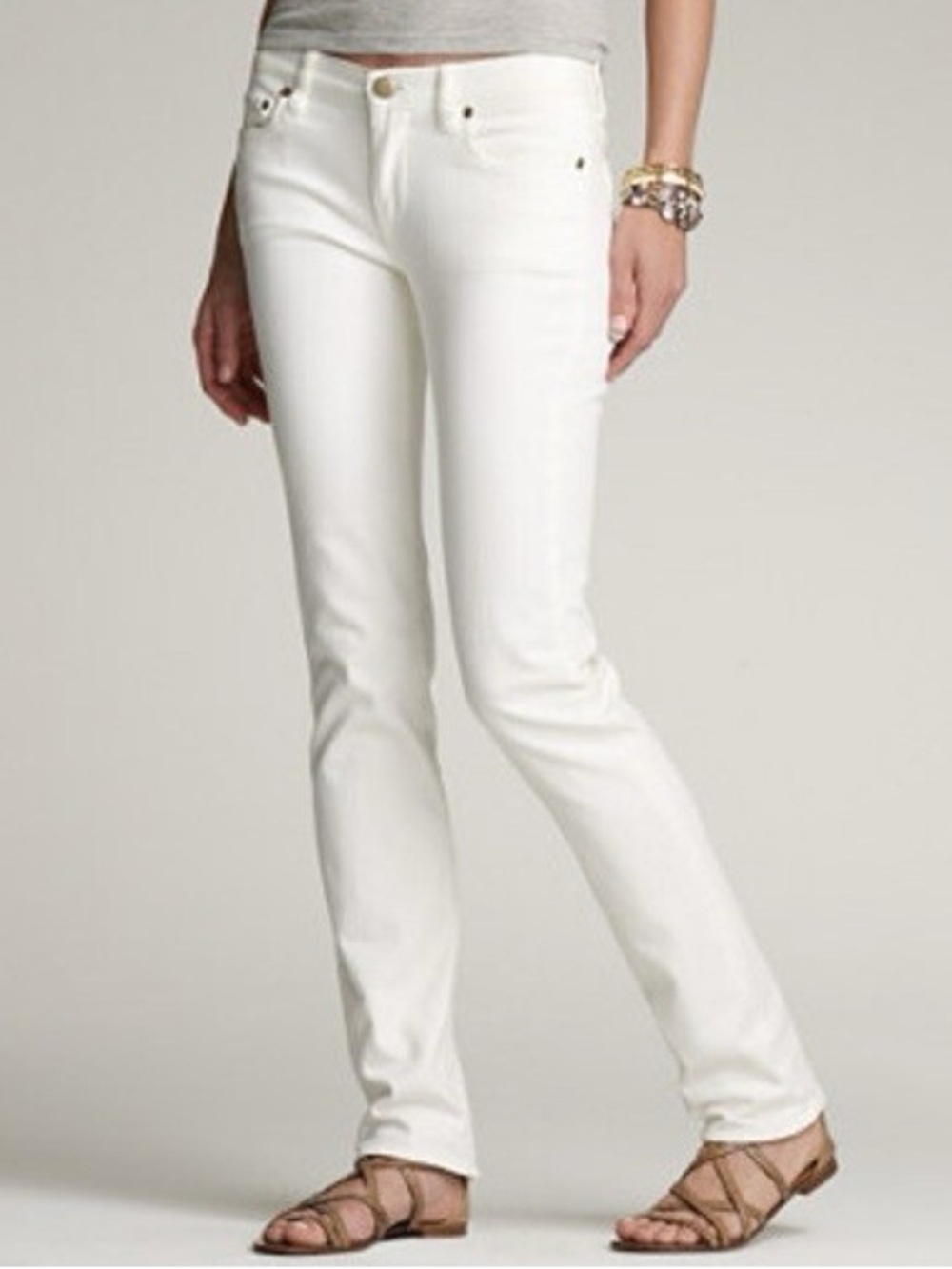 J. Crew Matchstick White Jean 30 Regular EUC